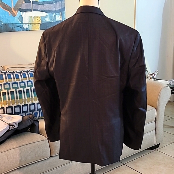 Size 40S Very Dark Grey with stitching Men's kenneth cole reaction sports coat - Picture 4 of 9